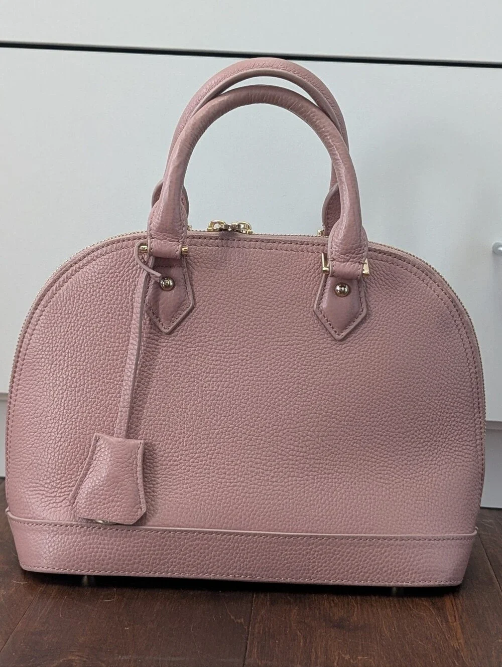 Mi Piaci Blush Pink Dome Satchel Alma Style Handbag